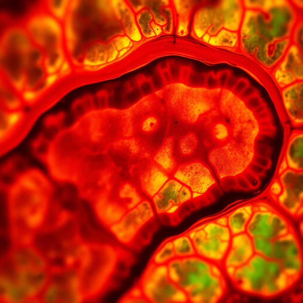 Macro imaging of liver tissue representing metabolic disease
